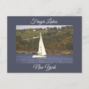 Postal Barco de vela en un lago Postcard
