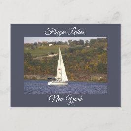 Postal Barco de vela en un lago Postcard