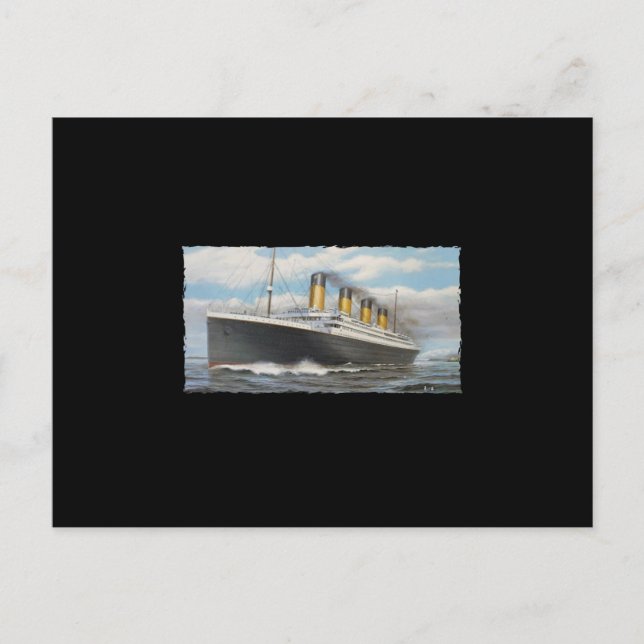 Postal Barco de Vela - Fresco navegando (Anverso)