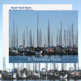 Postal Barco de vela San Petersburgo FL Yatch Fotográfico