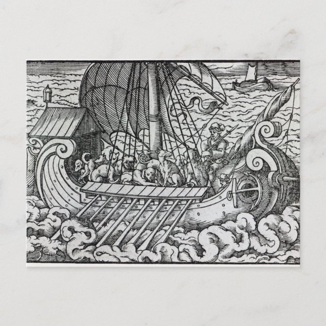 Postal Barco de Viaje (Anverso)