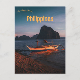 Postal Barco en El Nido Palawan Filipinas