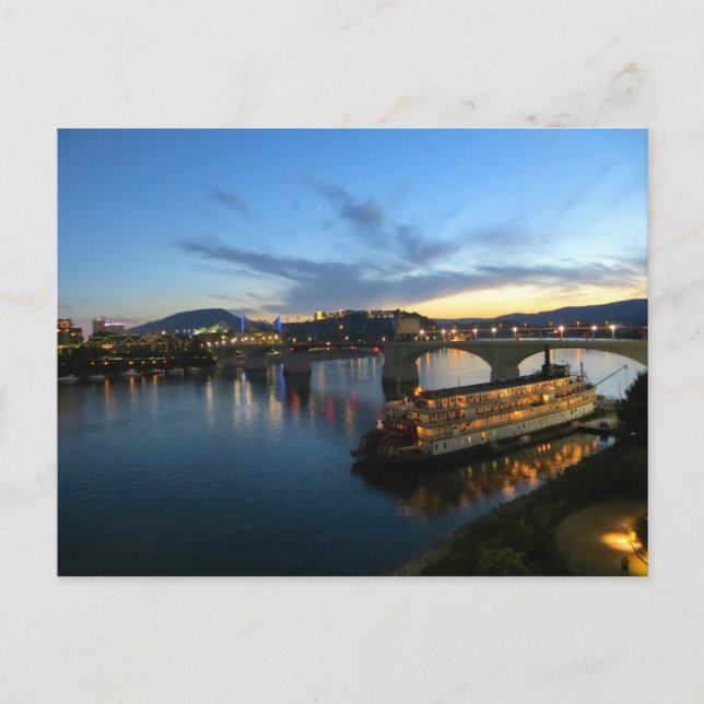 Postal Barco en el río (Anverso)