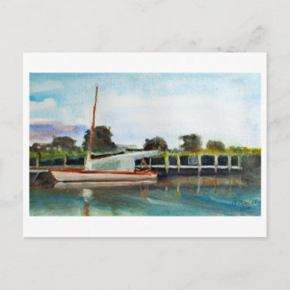 Postal Barco en Norfolk Broads