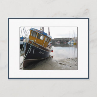 Postal Barco en Portsoy, Aberdeenshire, Escocia