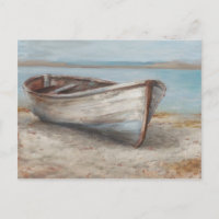Barco encalado en la orilla