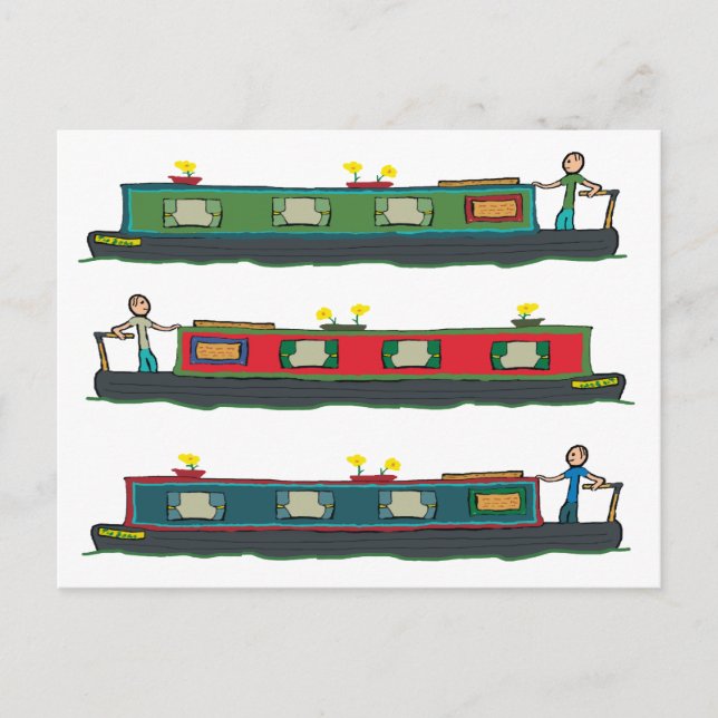 Postal Barco estrecho (Anverso)