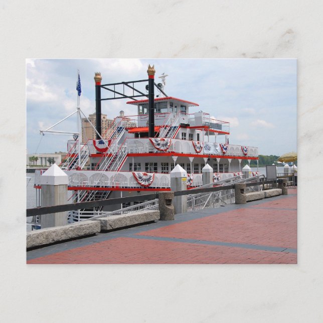 Postal Barco fluvial Savannah Georgia (Anverso)