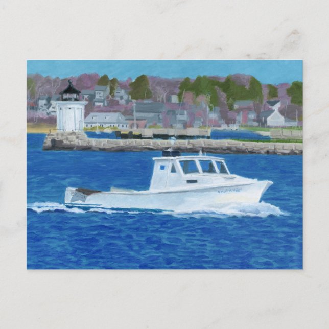 Postal Barco Langostero Portland, Maine (Anverso)