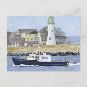 Postal Barco Langostero Puerto Scituate