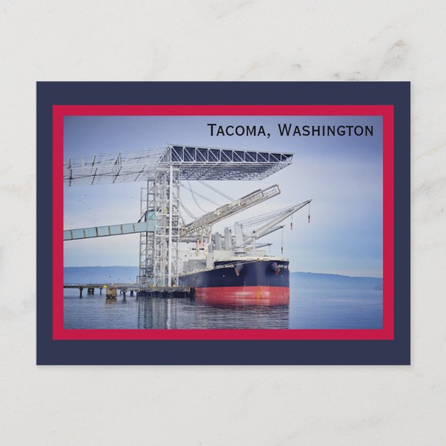 Postal Barco náutico Tacoma Washington Postcard (Anverso)