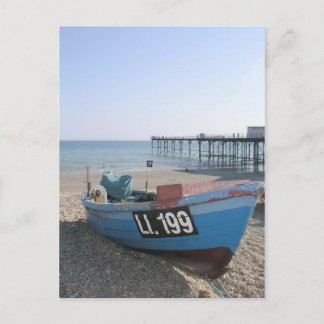 Postal Barco pesquero en Bognor Regis, Sussex, Reino Unid