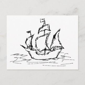 Postal Barco pirata.