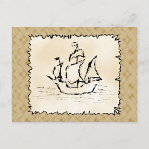 Postal Barco pirata.