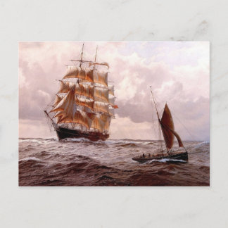 Postal Barco y barco