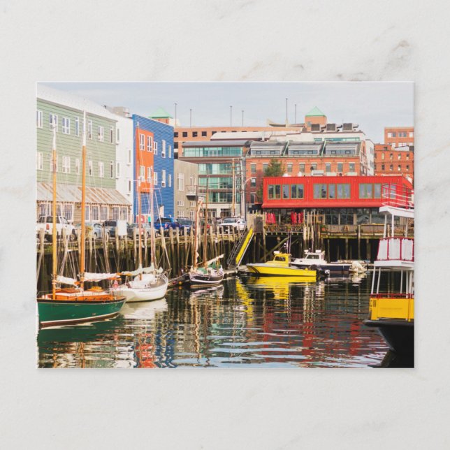 Postal Barcos adornados | Portland, Maine (Anverso)