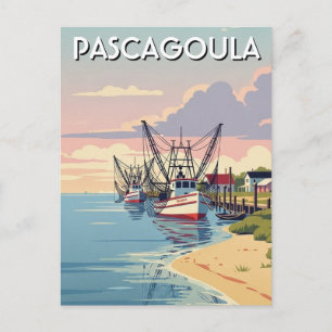 Postal Barcos camarones en Pascagoula Mississippi