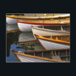 Postal Barcos de colores vivos en el centro de barcos de<br><div class="desc">DERECHOS DE AUTOR Tom Haseltine / DanitaDelimont.com | US48 THA0001.jpg | Barcos de colores vivos en el Centro de Barcos de Madera en el extremo sur de la Unión del Lago,  Seattle,  WA.</div>