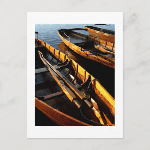 Postal Barcos de fila en Derwentwater