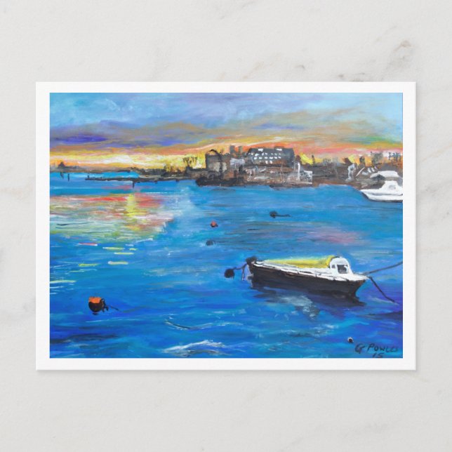 Postal Barcos de Oulton Broad (Anverso)