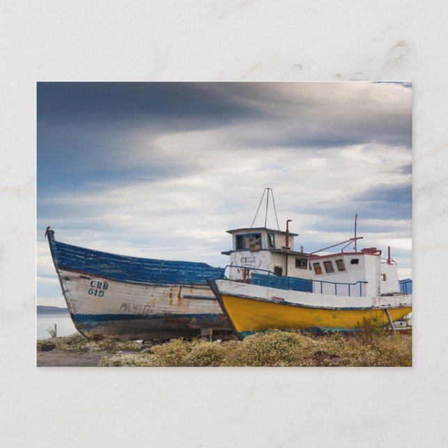 Postal Barcos de pesca (Anverso)