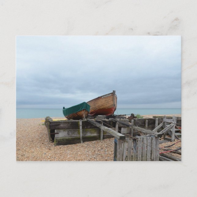 Postal Barcos de pesca abiertos tradicionales (Anverso)