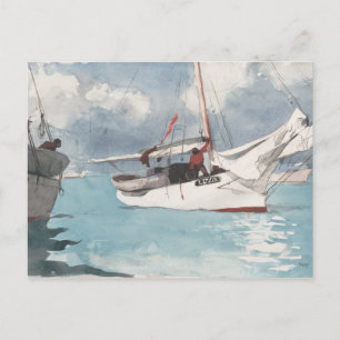 Postal Barcos de pesca, clave oeste