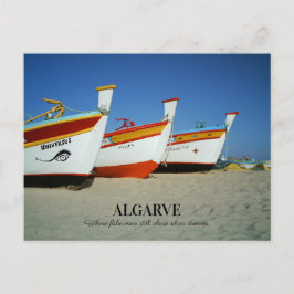 Postal Barcos de Pesca en la Playa del Algarve Foto