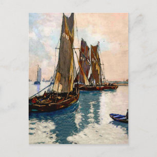 Postal Barcos de pesca franceses 1925