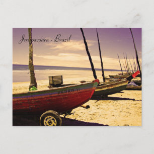 Postal Barcos de pescado - Jericoacoara, Brasil