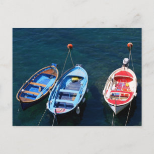 Postal Barcos de Riomaggiore