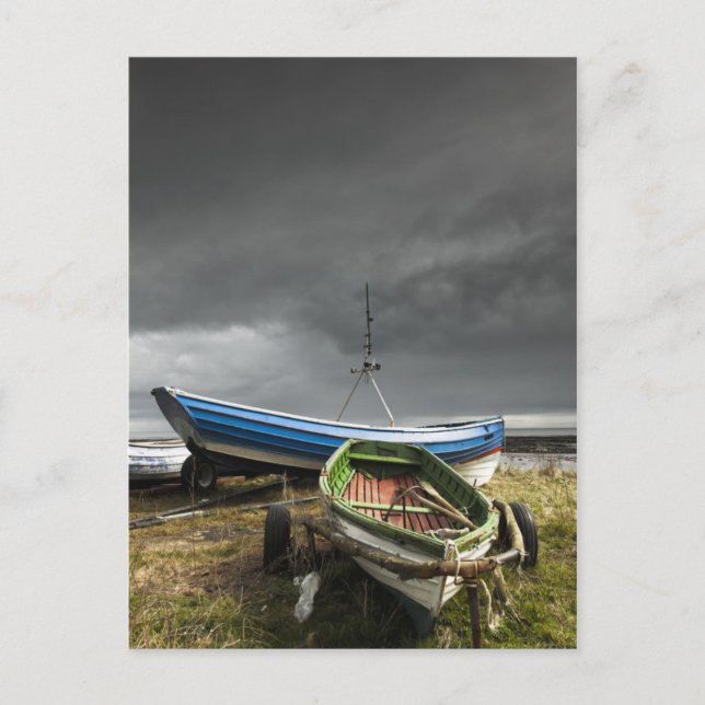 Postal Barcos De Ruedas En La Costa | Inglaterra (Anverso)