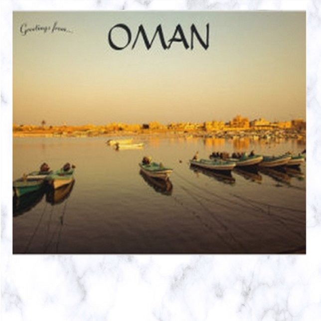 Postal Barcos de Salalah Oman (Subido por el creador)