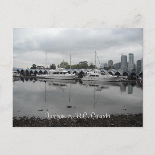 Postal Barcos de Vancouver Canadá (Anverso)