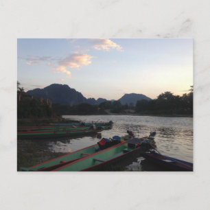 Postal Barcos de Vang Vieng