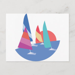 Postal Barcos de vela