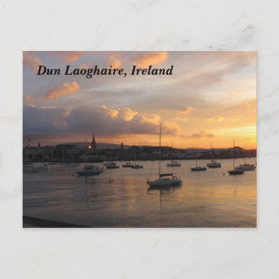 Postal Barcos de vela al atardecer