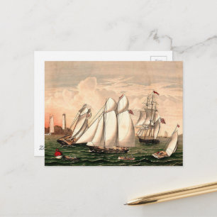 Postal Barcos de vela antiguos