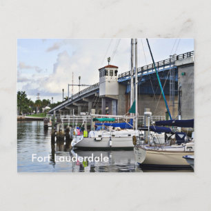 Postal Barcos de vela atracados, Fort Lauderdale