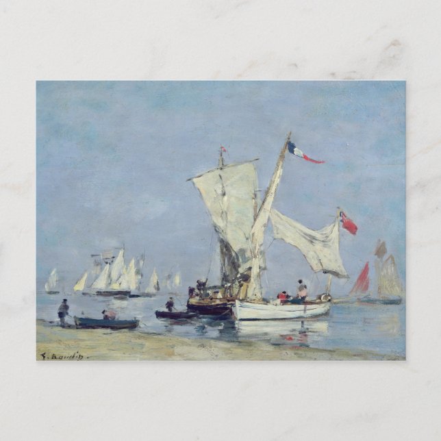 Postal Barcos de vela, c.1869 (Anverso)