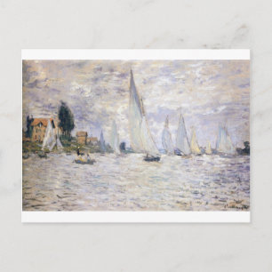 Postal Barcos de vela - Claude Monet