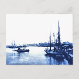 Postal Barcos de vela de época