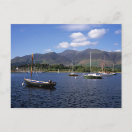 Postal Barcos de vela Derwent Water Keswick Cumbria