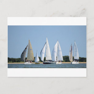 Postal Barcos de vela el 4 de julio