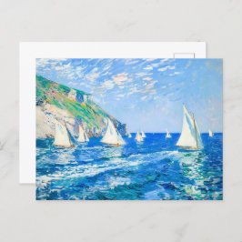 Postal Barcos de vela en aguas tranquilas - Pintura impre
