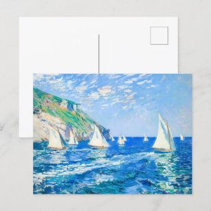 Postal Barcos de vela en aguas tranquilas - Pintura impre