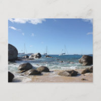 Barcos de vela en los baños, BVI