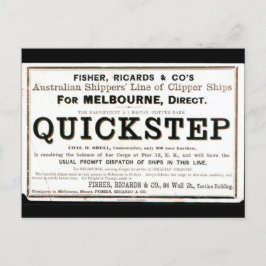 Postal Barcos de vela Quickstep Clipper 1859