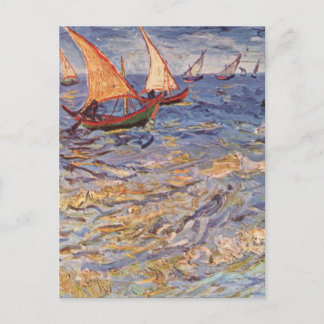 Postal Barcos de vela - Vincent Van Gogh