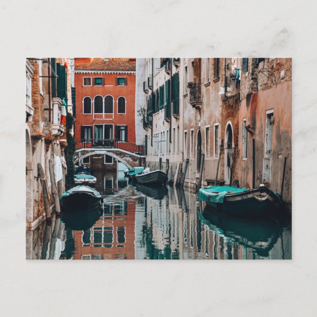 Postal Barcos de Venecia (Anverso)